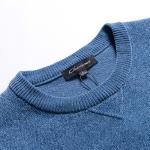 Crew Neck Mens Warm Winter Sweaters Slim Fit Custom Logo Multi Colored
