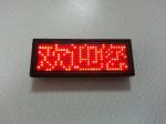 Multi-language Mini LED name badge in Red color