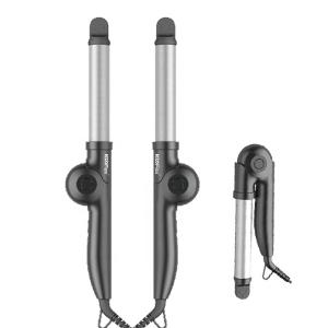 China Ceramic Barrel 180° Folding Travel Curling Iron Ultralight PTC Heating factory