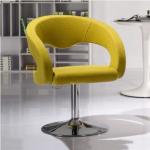 Colored Salon Modern Classic Office Chair Stainless Steel Aluminum Alloy Base