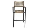 100% Handmade Waterproof Rope High Armchair Outdoor Bar Furniture
