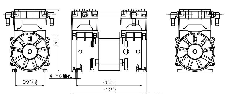 2 Bar 120L/M Piston Oilless Air Compressors 110V For 10L Oxygen Concentrator