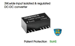 China Wide Input Automotive DC DC Converter 18VDC 3W Isolated Regulated factory