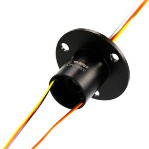 China Robotic 6 Circuits Capsule Electrical Slip Ring With Gold To Gold Contact factory