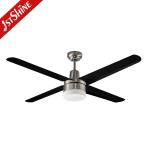 Strong Wind 52 Inches Modern Copper Motor 4 Black LED SS Blade Ceiling Fan with