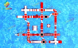 China Cheap Giant Inflatable Water Park For Event / Inflatable Adult Aqua Park supplier factory