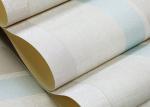 0.53*10M Embossed Vinyl Wallpaper With Stripes Pattern for Living Room