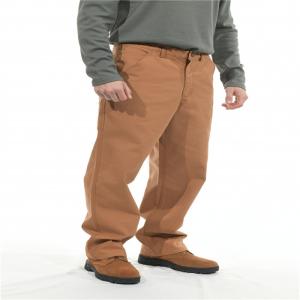 China Brown Flame Fire Retardant Workwear Mens Cargo FR Work Pants 10oz HRC2 14 CAL factory
