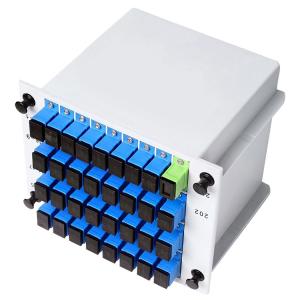 China Low Insertion Loss 1x32 Abs Box Plc Splitter For PON GEPON Networks factory