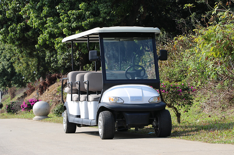 White 8+3 Seat Tourist Electric Sightseeing Shuttle Bus CE Approved