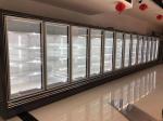Customized Multideck 2 Glass Doors Display Refrigerated Cabinet with Frameless