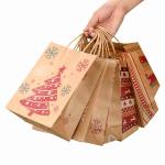 ODM Eco Friendly Craft Paper Recycled Gift Bags 10x5x13