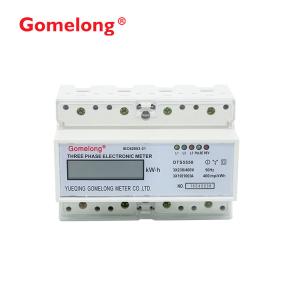 China New Fashion 3*220V/380V Three Phase Din Rail Type Kwh Energy Meter With rs485 factory