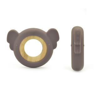 China NUBY Natural Wooden Silicone Teether Koala Shape BPA Free factory