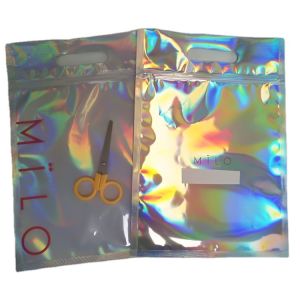 VMPET Mopp 110mic Clothing Plastic Packaging Bag Cmyk With Window