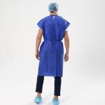 OEM Patient Gown Hospital Open Shoulder Patient Gown SMS Short Sleeve Hospital