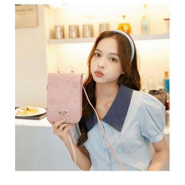 Women Phone Crossbody Bag Pu Leather Mini Shoulder Messenger Bag Travel Portable Coin Purse Card Pouch Bags for Girls Wallets