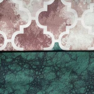 Upholstery Digital Print Fabric Wrinkle Resistant With Knitted Technics