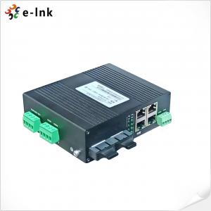China IP40 Aluminum Case Managed Fiber Ethernet Switch With 4 Port RS485 on sale