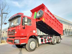 China 10 Tyres SHACMAN 30t Dump Truck F3000 6x4 380Hp EuroII Red Tipper Diesel Engine factory