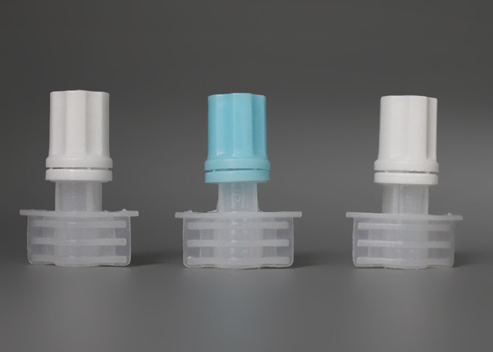 Five Millimeter Pour Spout Covers PE Plastic For Skin Care Pouch Packing