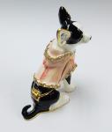 dog shape gold plated trinket box metal jewelry boxes for decoration