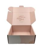 Pink Mailers Cardboard Gift Boxes CMYK ODM Small Shipping Recycled For Clothes