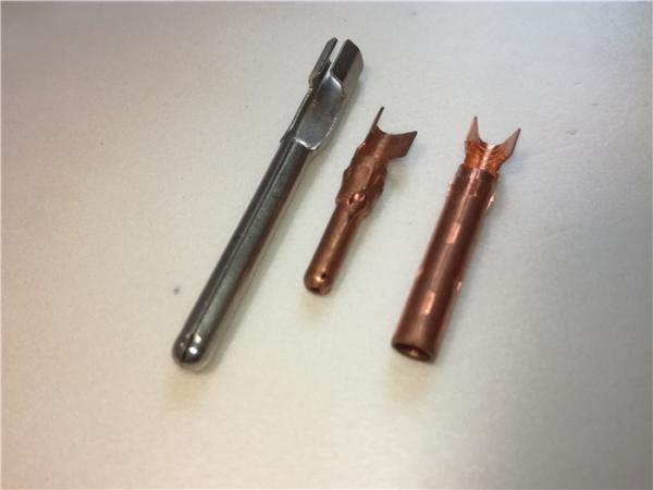 Progressive Forming Sheet Metal Bending Dies Brass Electrical Connector