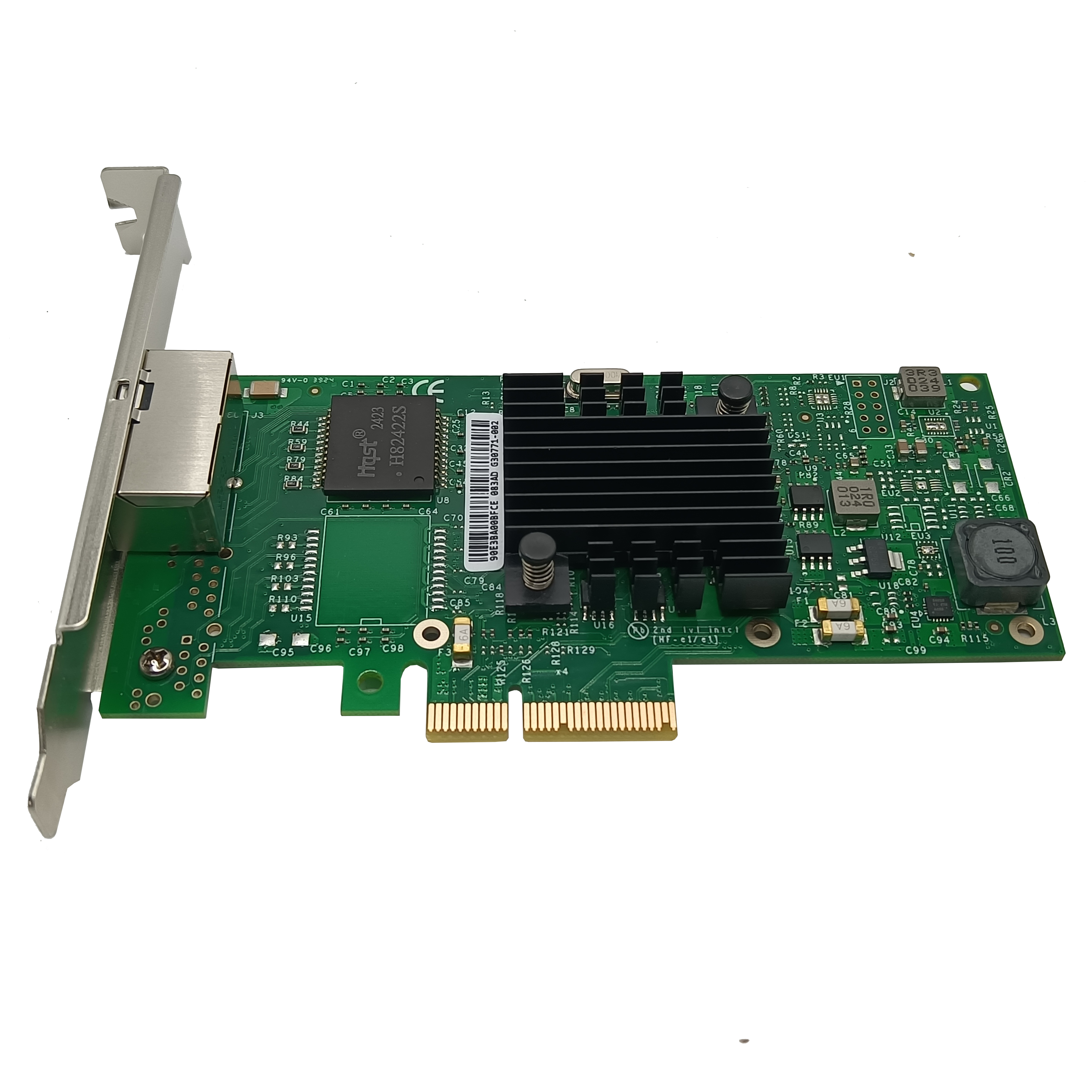 HZ11860T2 Dual Port PCIe Lan Card With PCIe 2.0 X4 Interface And RJ45 Connector