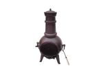 Outdoor Antique Cast Iron Garden Chimney European / American Wood Burning