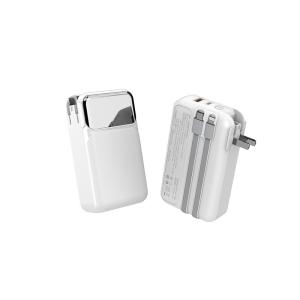 China Portable Outdoor Charging Power Bank with Built in Cable and PD 22.5W Output factory