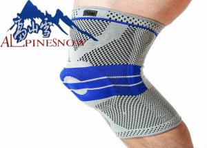 China Compression Knee Sleeve 3D Silicone Pads Knee Support Brace High Elastic Fabric factory