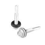 Wafer Head Hex Tek 5.5x38 Bi Metal DIN7504 Bimetallic Self Drilling Screw with