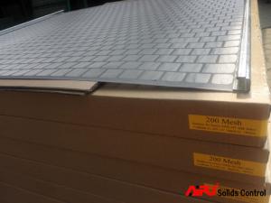 China Water Well Used Hook Strip Soft Shale Shaker Screen With Wide Screening Area factory