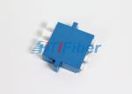 Quad LC Single Mode Fiber Optic Connector Adapters For Telecommunication