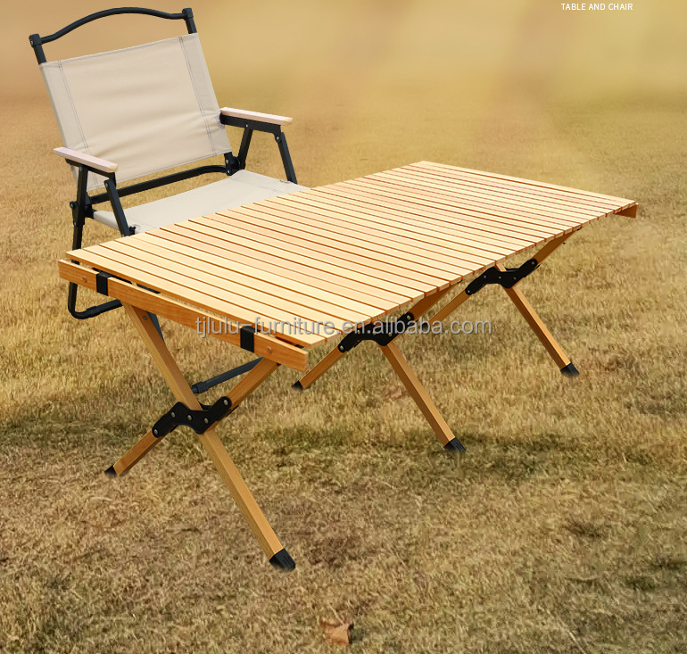 Natural Wood Dining Room Furniture Modern Designs Folding Set of Solid Farm Tables and Chairs for Special Events