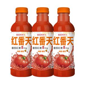 China Low Calorie Unsalted Tomato Juice with 11.2g Carbohydrates 0g Protein 6mg Sodium - 100ml Bottle factory