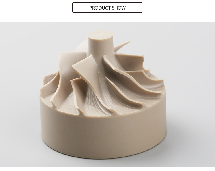 Plastic Impeller PEEK Parts , Quick Cnc Machining Lightweight Custom Design