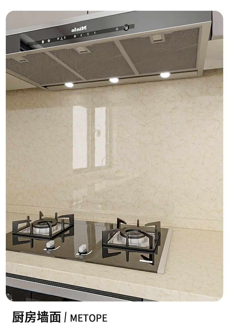 High Temperature Resistance Marble Self Adhesive PVC Wallpaper 60cm/122cm Width Oil Proof Waterproof for Kitchen Sticker