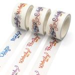 Custom Colored Pink Masking Tape Kawaii Decorative Sticky Tape For Children