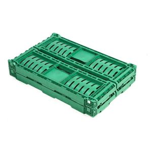 China Vented Foldable Fruit And Vegetable Plastic Crates Loading Capacity 20kg on sale