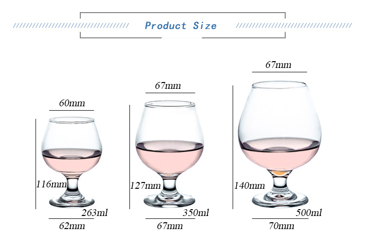 Thick Stem Wine Brandy Glass Mini Shot Goblet OEM
