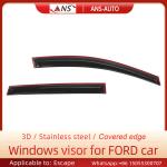 ABS Smoke Window Visor , 4Pcs/Set Side Window Deflectors Fit Ford Escape 2013