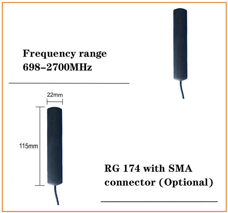7dbi 2300mhz 2g 3g 4G 5G LTE Antenna Signal Booster Aerial SMA Connector