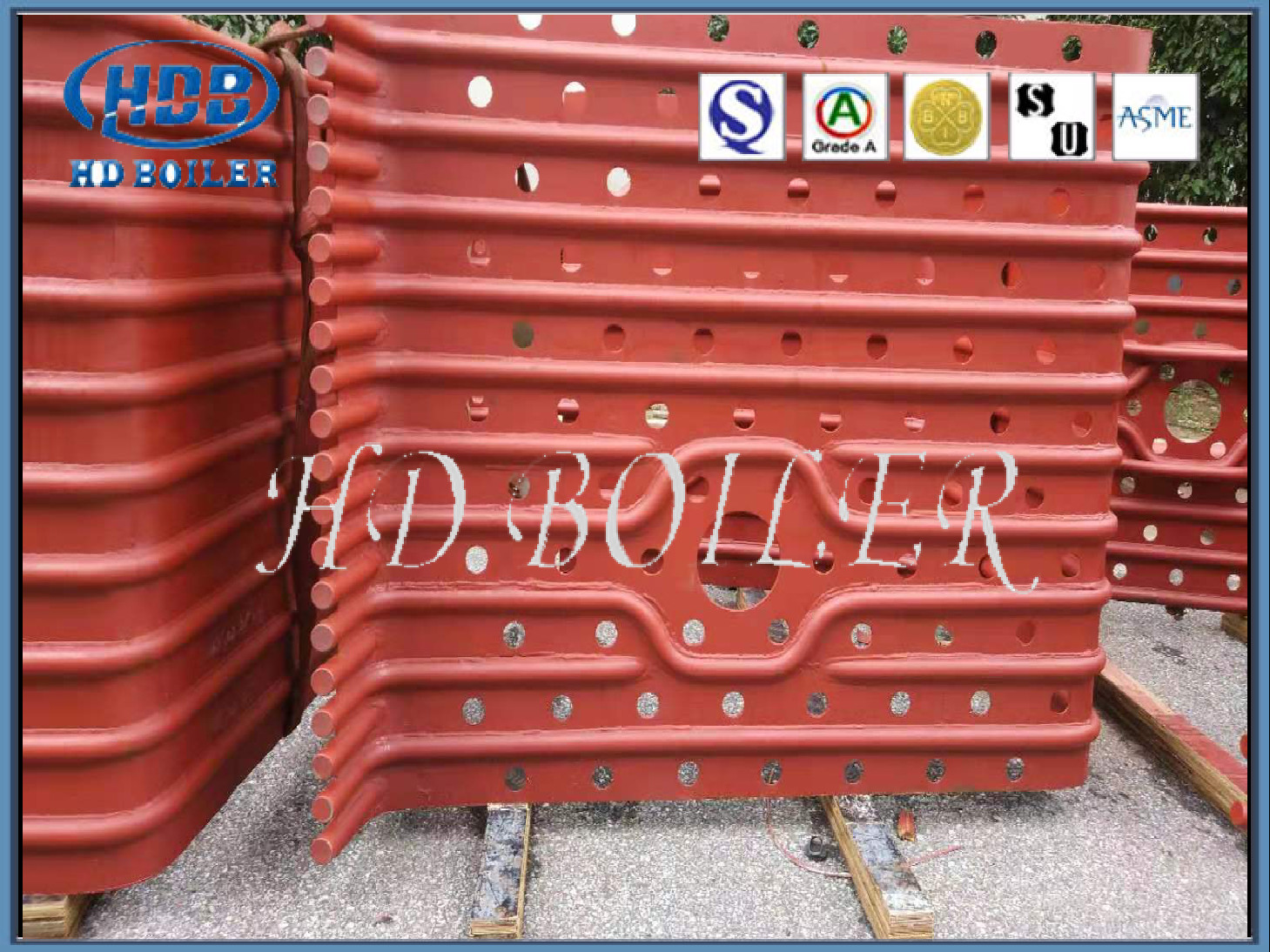 Corrosion Resistant Steel Boiler Membrane Water Wall Panels For Thermal Power