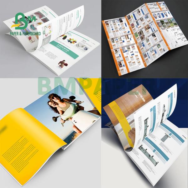 Offset Gloss Couche C2S Art Paper 90gsm 115gsm Coated With Woodpulp Material