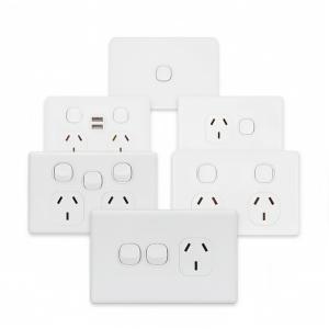 China Custom Logo Brand Australian Standard 250V 16A 4 Gang Electrical Wall Switch factory