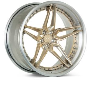 China 20 Inch Gloss Gold Painted 2 Pieces Wheel For Porsche 718 For Luxury Car factory