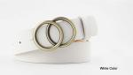 Double Ring Dress Waist Belt Soft Faux PU Elastic Waist Belt For Dresses