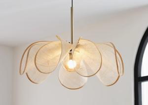 China French cream style chandelier Nordic simple restaurant living room bedroom Japanese style high-grade flower-shaped lamp factory